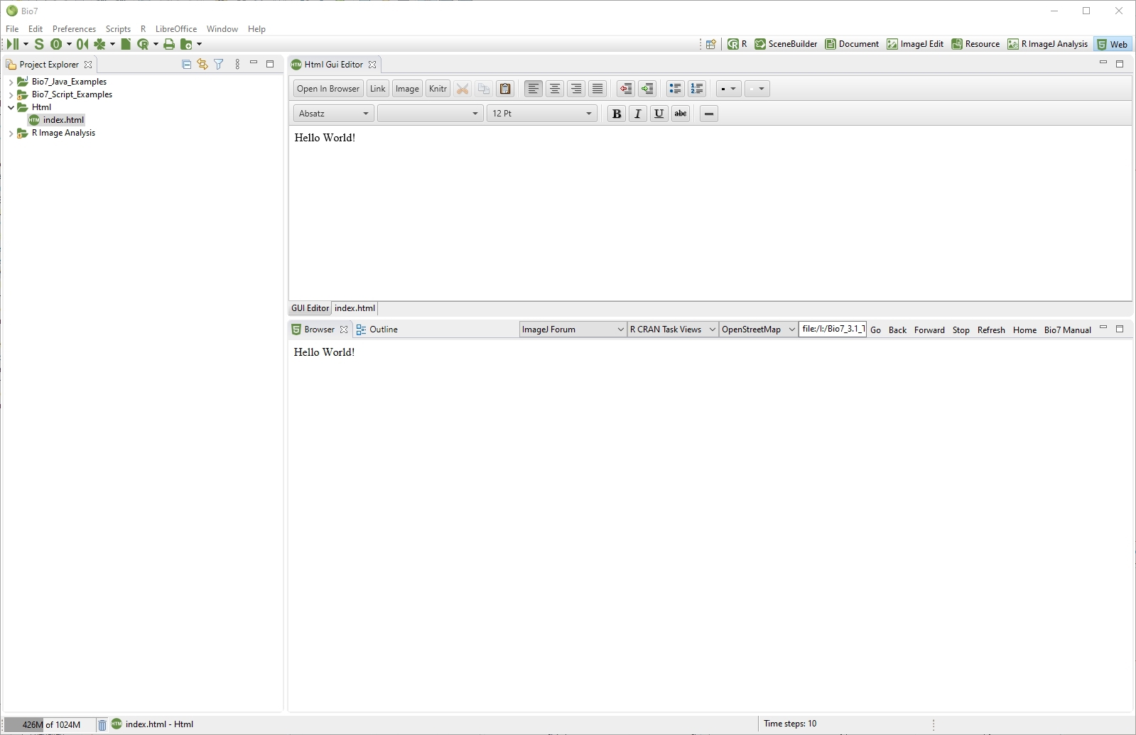 Bio7 User Guide Version 3.3 (work in progress)